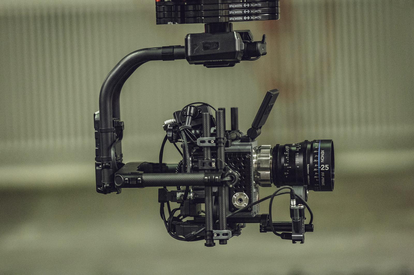 Gimbal built up with a RED and a Schneider Xenon 25